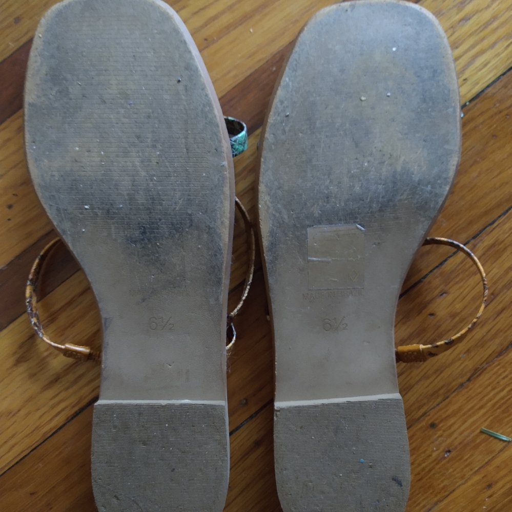 Madewell Lyra snake sandals 6.5 - Picture 5 of 5